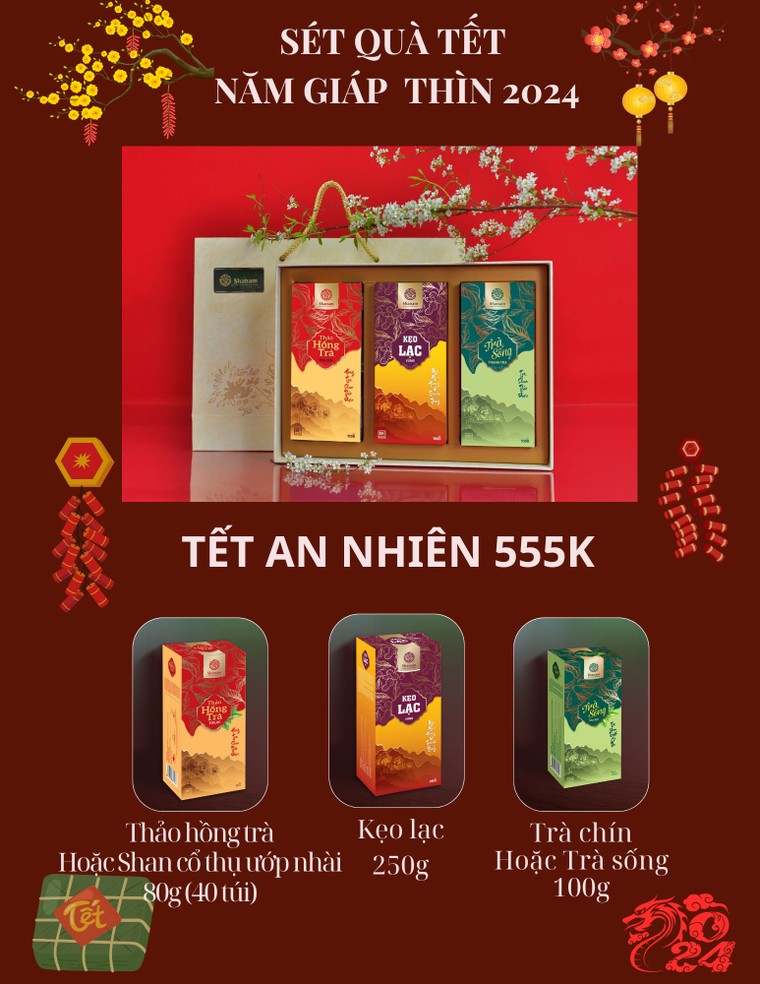 Shanam “tung” combo trà tết, giá sập sàn ảnh 1