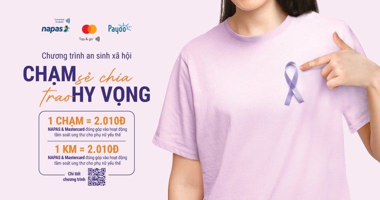 Napas, Mastercard và Payoo trao tặng gói tầm soát ung thư và xét nghiệm HPV cho phụ nữ yếu thế ảnh 1
