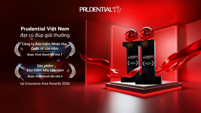 Prudential Việt Nam thắng kép tại Insurance Asia Awards 2026 ảnh 1