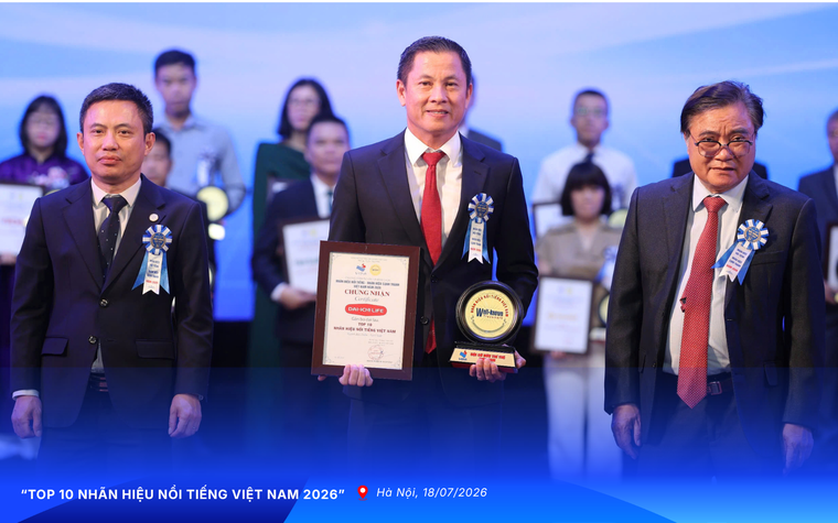 Dai-ichi Life Việt Nam tiếp tục được vinh danh “Top 10 Nhãn hiệu nổi tiếng Việt Nam 2026” ảnh 1
