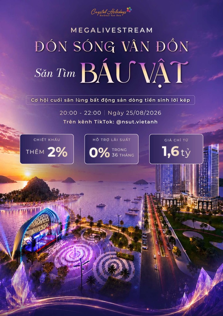 Con trai “Người phán xử” - diễn viên Việt Anh lần đầu xuất hiện công khai trên live bất động sản nghỉ dưỡng cùng bạn gái ảnh 1