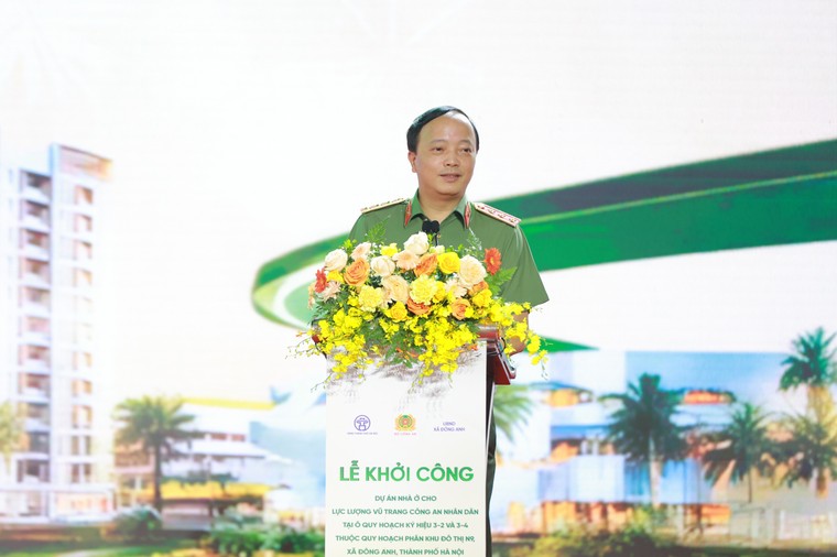 Khởi công Dự án nhà ở cho lực lượng vũ trang Công an nhân dân tại Đông Anh, Hà Nội ảnh 1