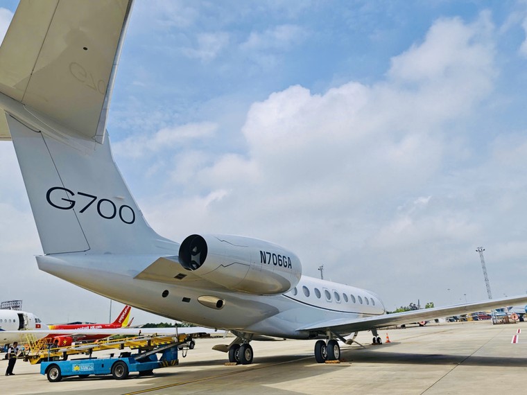 “Dinh thự bay” Gulfstream G700 đến Phù Cát, Gia Lai, hé lộ điểm đến mới của giới siêu giàu? ảnh 2