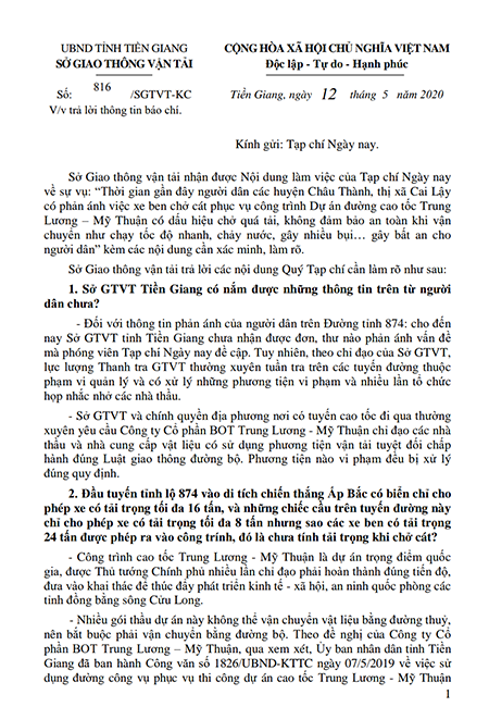 Dự án Đường cao tốc Trung Lương - Mỹ Thuận: Có tình trạng phóng nhanh vượt ẩu ảnh 2