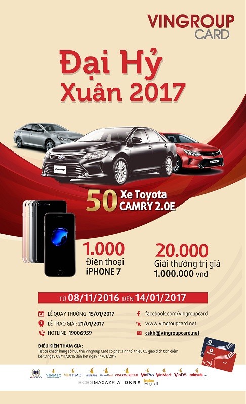 “Đại hỷ Xuân 2017” - Chương trình siêu khuyến mại của Vingroup card ảnh 1