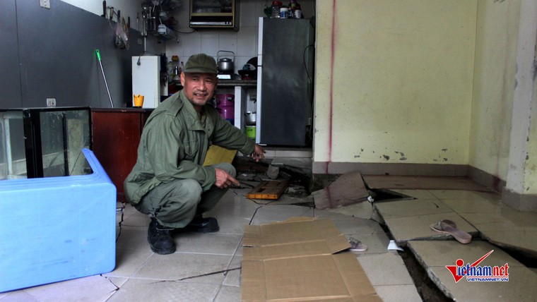 Nền nhà sụt lún, nổ như bom ở Hà Nội ảnh 1