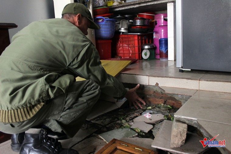 Nền nhà sụt lún, nổ như bom ở Hà Nội ảnh 4