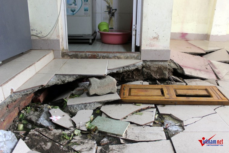 Nền nhà sụt lún, nổ như bom ở Hà Nội ảnh 3