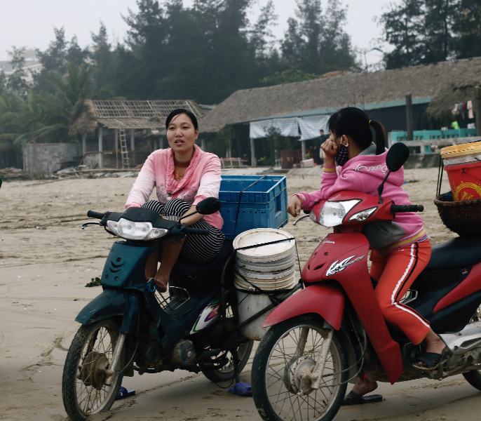 ‘Chợ sứa’ trên biển Hải Hòa một buổi sớm mai ảnh 1