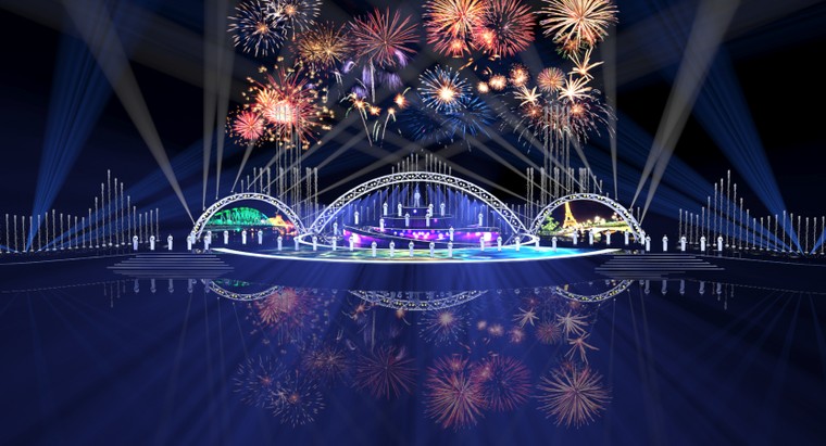 Sân khấu pháo hoa Đà Nẵng 2018 tạo bất ngờ với những ‘biểu tượng lạ’ ảnh 1