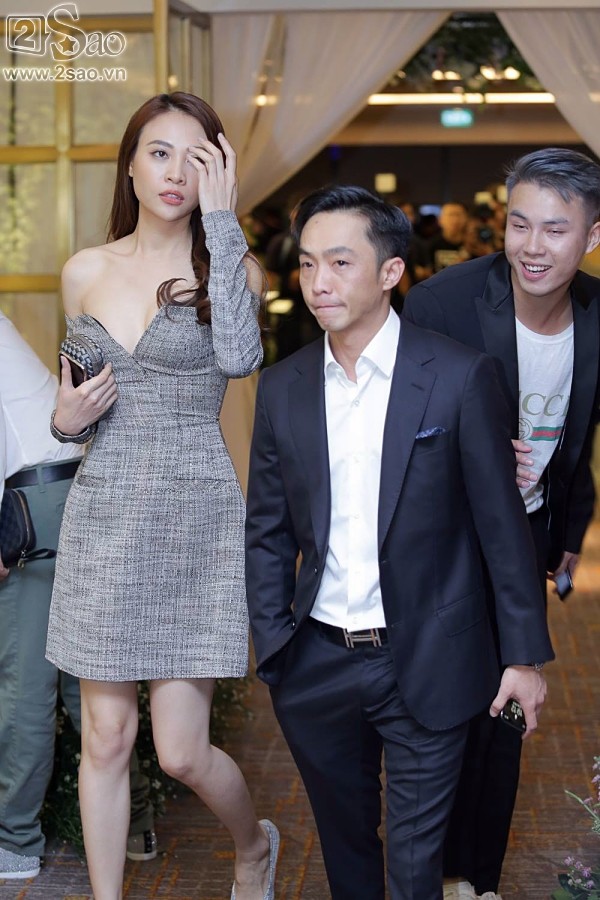 Cường Đô La và Đàm Thu Trang sánh đôi dự tiệc cưới ảnh 1