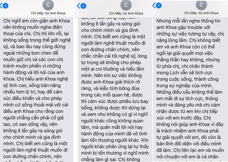 Giữa ồn ào bị gạ tình, Phạm Lịch tung tin nhắn với vợ Phạm Anh Khoa ảnh 1