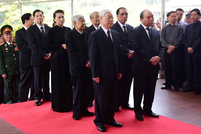 Lãnh đạo Đảng, Nhà nước viếng nguyên Tổng Bí thư Đỗ Mười ảnh 1