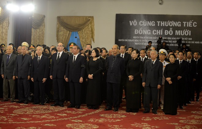 Lãnh đạo Đảng, Nhà nước viếng nguyên Tổng Bí thư Đỗ Mười ảnh 9