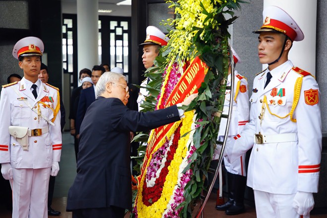 Lãnh đạo Đảng, Nhà nước viếng nguyên Tổng Bí thư Đỗ Mười ảnh 3
