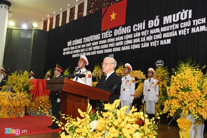 Lễ truy điệu nguyên Tổng bí thư Đỗ Mười ảnh 7