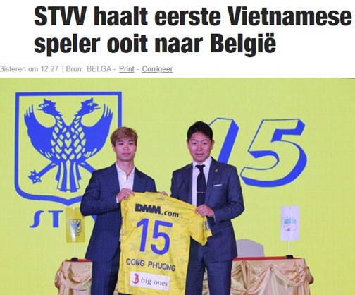 Truyền thông Bỉ: Công Phượng đã đi vào lịch sử bóng đá Bỉ ảnh 1