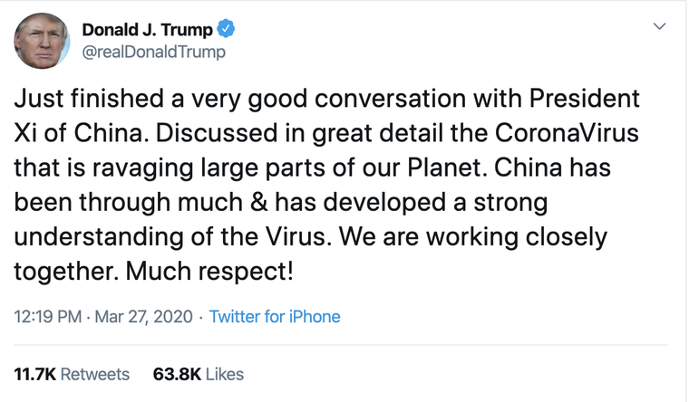 Trung Quốc khẳng định sẽ hỗ trợ Mỹ trong cuộc chiến với COVID-19 ảnh 1