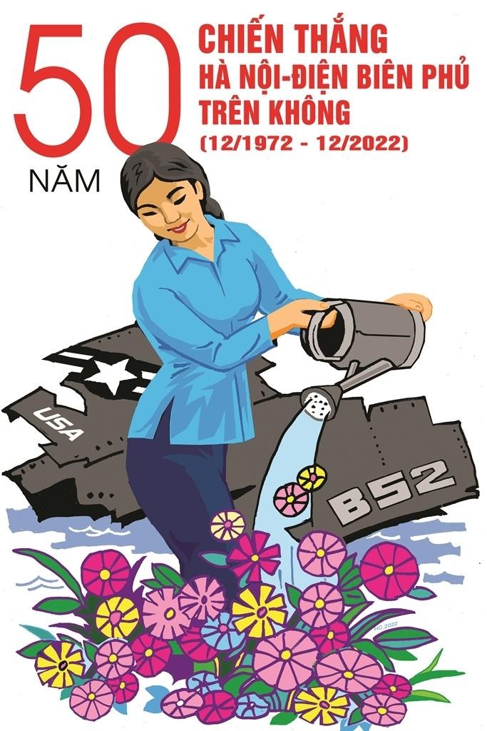Phát hành 68 tranh cổ động nhân kỷ niệm 50 năm Chiến thắng Hà Nội – Điện Biên Phủ trên không ảnh 1