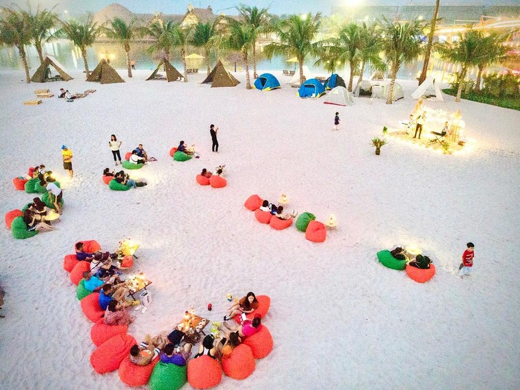 “Cơn sốt” Glamping biển độc đáo của giới trẻ Thủ đô ảnh 4