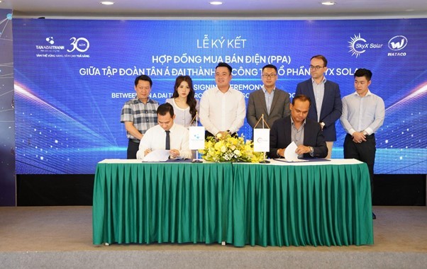 Tân Á Đại Thành hợp tác cùng SkyX Solar phát triển hệ thống nhà máy năng lượng sạch ảnh 1