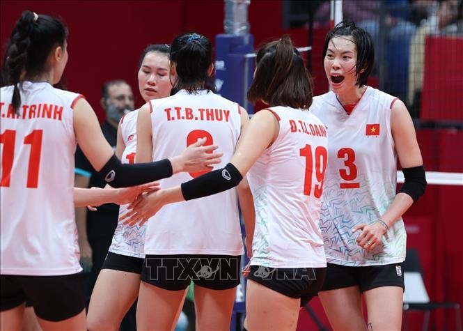 ASIAD 2023: Đội tuyển bóng chuyền nữ Việt Nam đặt một chân vào trận bán kết lịch sử ảnh 6