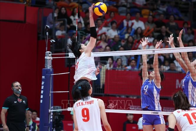 ASIAD 2023: Đội tuyển bóng chuyền nữ Việt Nam đặt một chân vào trận bán kết lịch sử ảnh 7