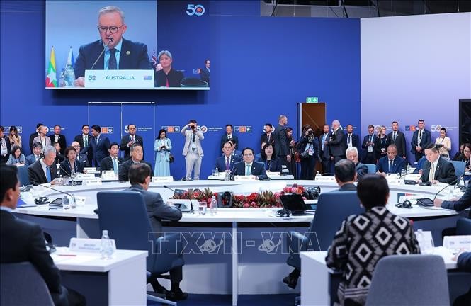Thủ tướng dự Phiên họp toàn thể HNCC Đặc biệt kỷ niệm 50 năm quan hệ ASEAN – Australia ảnh 7