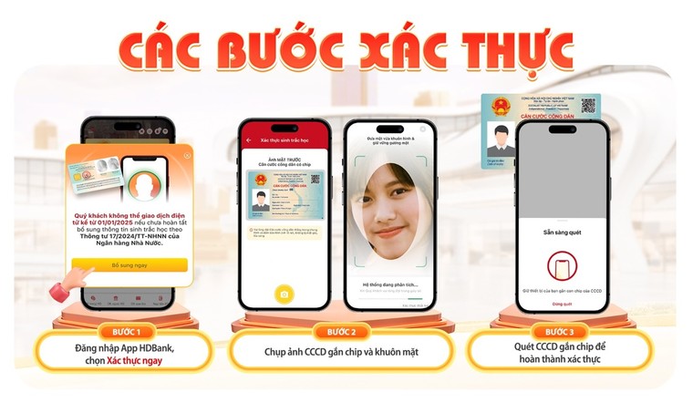 HDBank khuyến nghị khách hàng nhanh chóng bổ sung sinh trắc học, tránh gián đoạn giao dịch ảnh 1