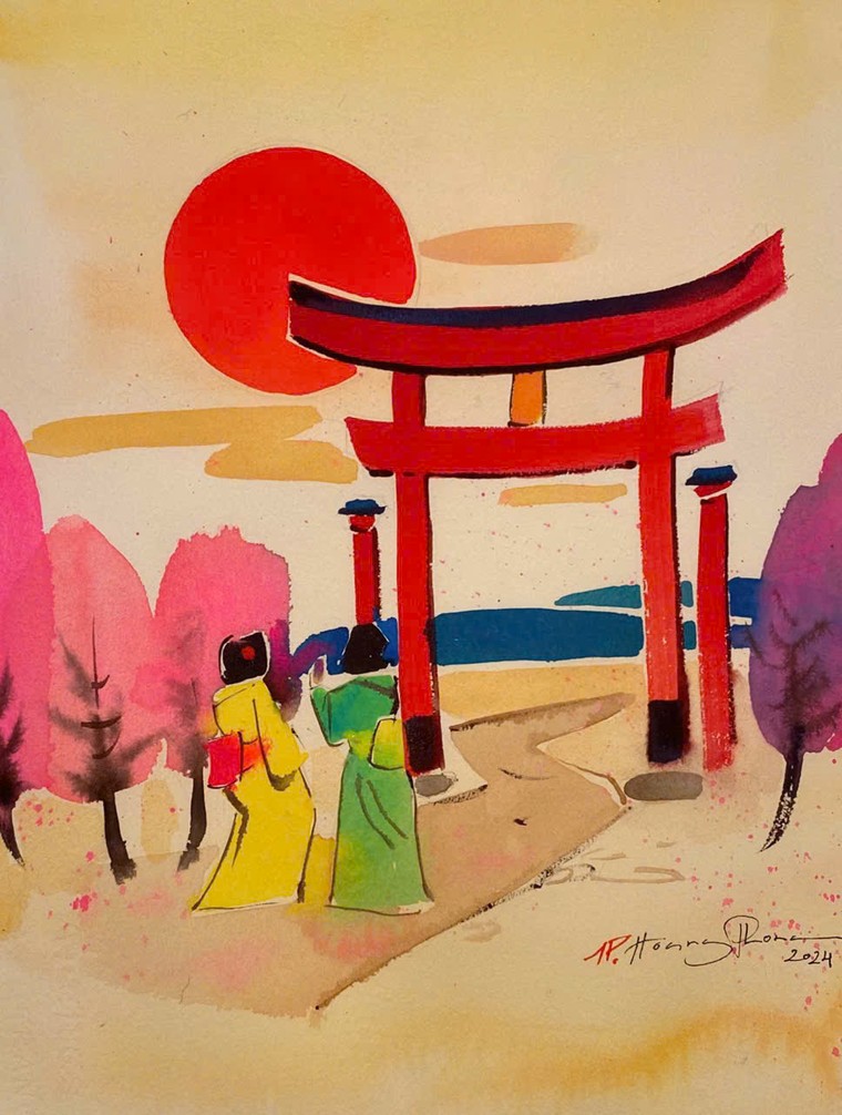 Tìm về tuổi thơ với 1.200 chiếc đèn đăng và bộ tranh “Ký ức đồng dao” tại núi Bà Đen ảnh 3