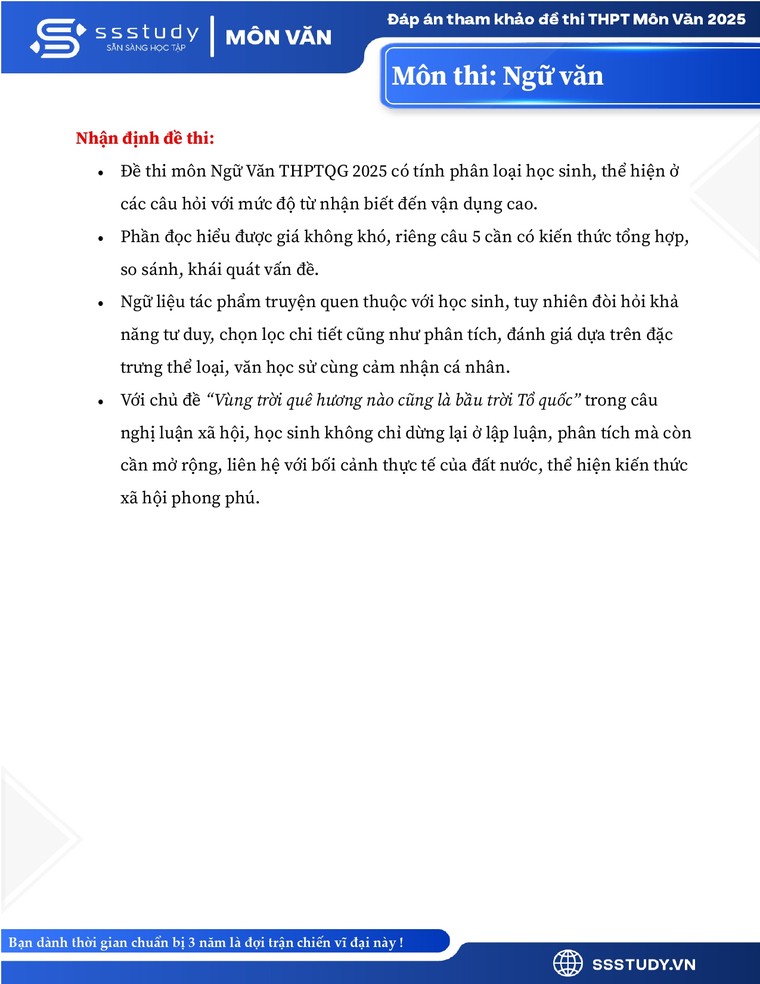 Gợi ý đáp án môn Ngữ văn Kỳ thi tốt nghiệp THPT năm 2025 ảnh 4