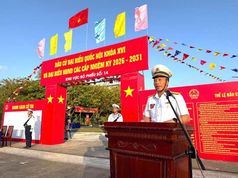 Đặc khu Trường Sa hoàn tất công tác chuẩn bị phục vụ ngày bầu cử Quốc hội khóa XVI ảnh 1