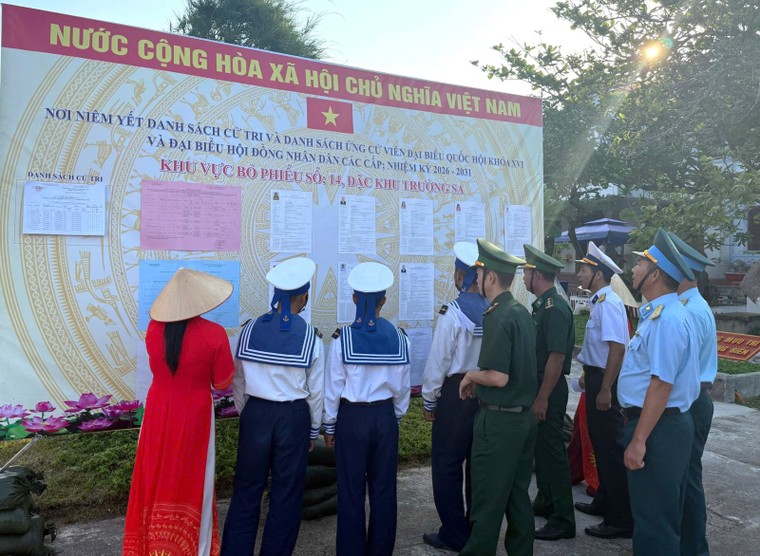 Đặc khu Trường Sa hoàn tất công tác chuẩn bị phục vụ ngày bầu cử Quốc hội khóa XVI ảnh 5