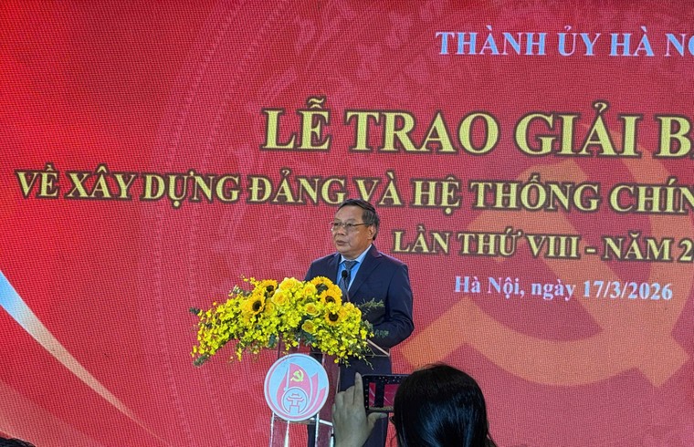 Hà Nội trao Giải báo chí về xây dựng Đảng lần thứ VIII ảnh 1