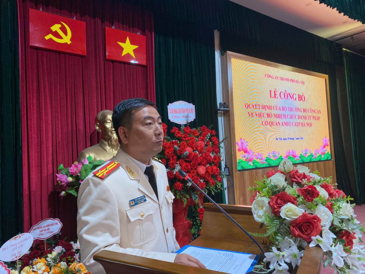 Công an Hà Nội có tân Phó Thủ trưởng Cơ quan An ninh điều tra ảnh 1