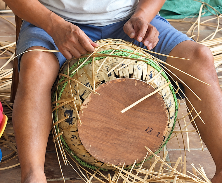 Một gia đình, nhiều thế hệ giữ nghề mây tre đan ảnh 5