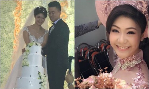 Cơ trưởng 8X - bạn gái cũ Trương Thế Vinh - làm đám cưới ảnh 1