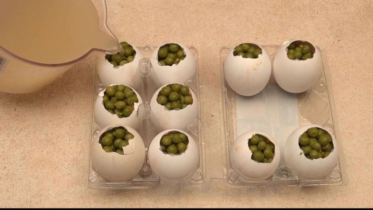 Cách làm món thịt đông trong vỏ trứng gà cực bắt mắt đón tết ảnh 14