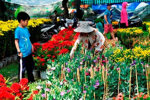 Đường phố Sài Gòn ngập hoa, nhộn nhịp không khí Tết ảnh 7