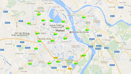  Theo dõi tình trạng ô nhiễm không khí ở Hà Nội như thế nào ảnh 1