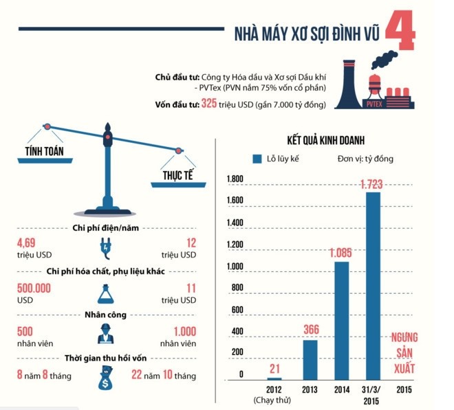 Dự án xơ sợi polyester Đình Vũ có những sai phạm nào? ảnh 2