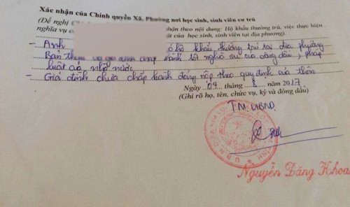 Thêm xã ở Hà Tĩnh bút phê gây khó vào lý lịch sinh viên ảnh 1