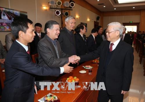 Tổng Bí thư: Không khí phấn khởi lan tỏa khắp cả nước ảnh 1