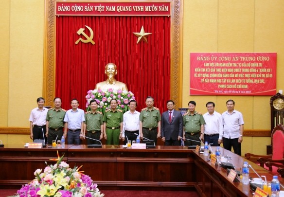 Bộ Chính trị kiểm tra Đảng ủy Công an Trung ương ảnh 1