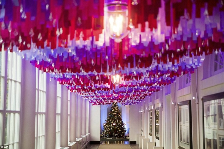 Nhà Trắng rộn ràng Giáng sinh cuối cùng của gia đình Obama ảnh 1