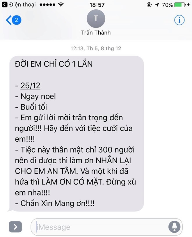 Thiệp cưới khác lạ của Trấn Thành và Hari Won ảnh 1