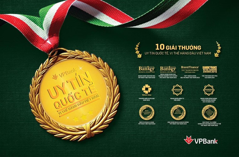 VPBank đạt 10 giải thưởng và chứng nhận trong năm 2016 ảnh 1