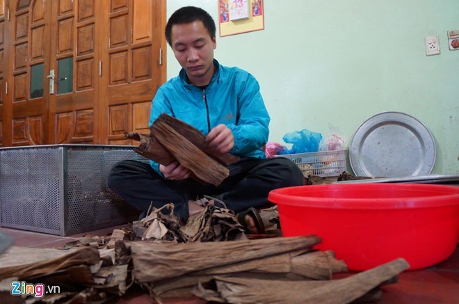 Làng bánh gai tiến vua tất bật ngày giáp Tết ảnh 7