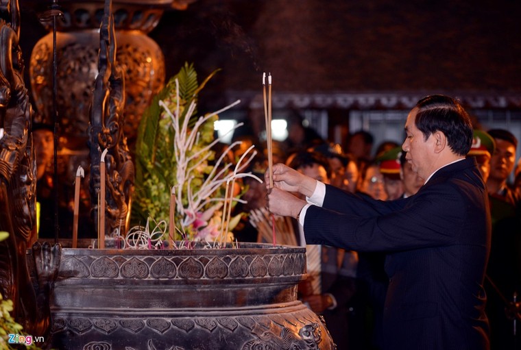 Chủ tịch nước dự lễ khai ấn đền Trần ảnh 2