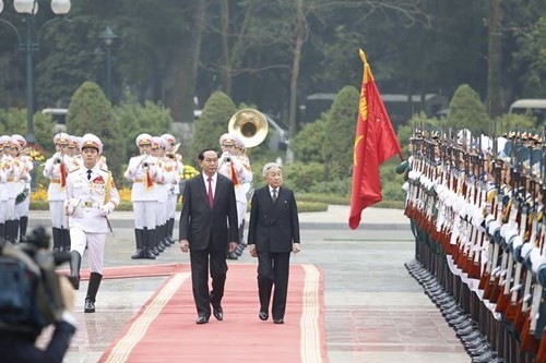 Chủ tịch nước chủ trì lễ đón Nhà vua và Hoàng hậu Nhật Bản ảnh 6